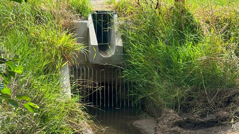 Wadiverbindingsgoot infiltreren voorbeeld van waterbodemsturend afwateren