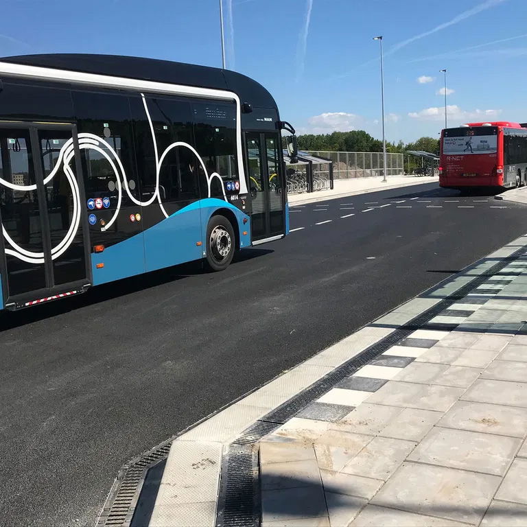 HAURATON rainwater management systems at the bus station in Almere