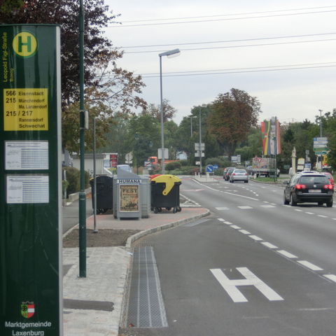 DRAINFIX CLEAN FSU Rinnen an der Bushaltestelle Leopold-Figl-Straße